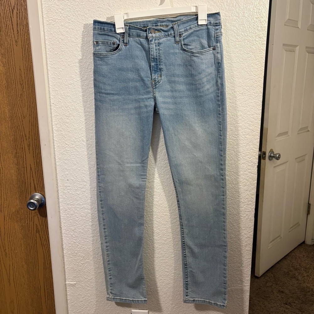 George Slim Fit Light Wash Jeans Men's 32x30‎ Straight Leg Denim